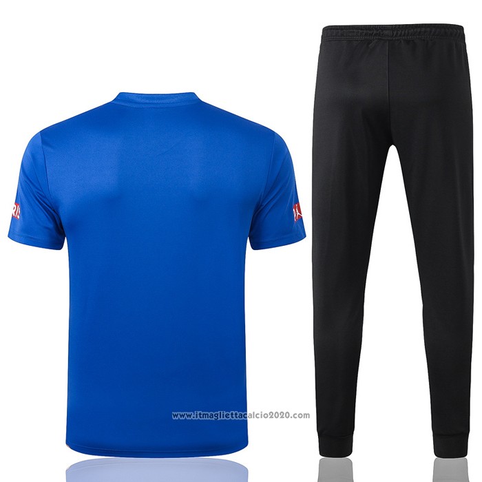 Tuta da Track Paris Saint-Germain Jordan Manica Corta 2020 2021 Blu